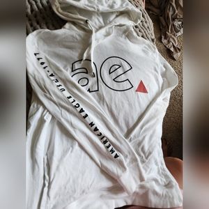 American Eagle White Hoodie Sz M